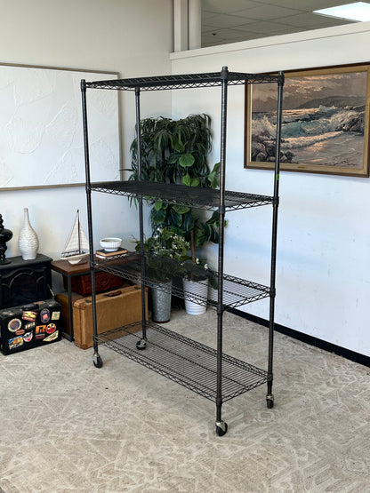 Industrial Black Metal Rack