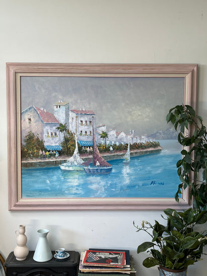 Original Oil Painting by "Brown" Framed 43" x 55.25"