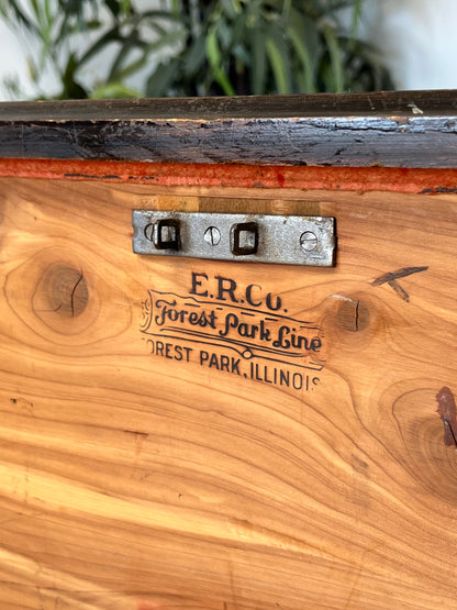 Antique E.R. Co Cedar Lined Hope Chest