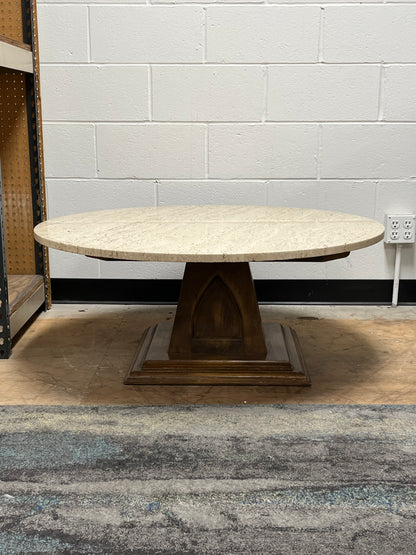 Mid century Modern Stone Top Coffee Table