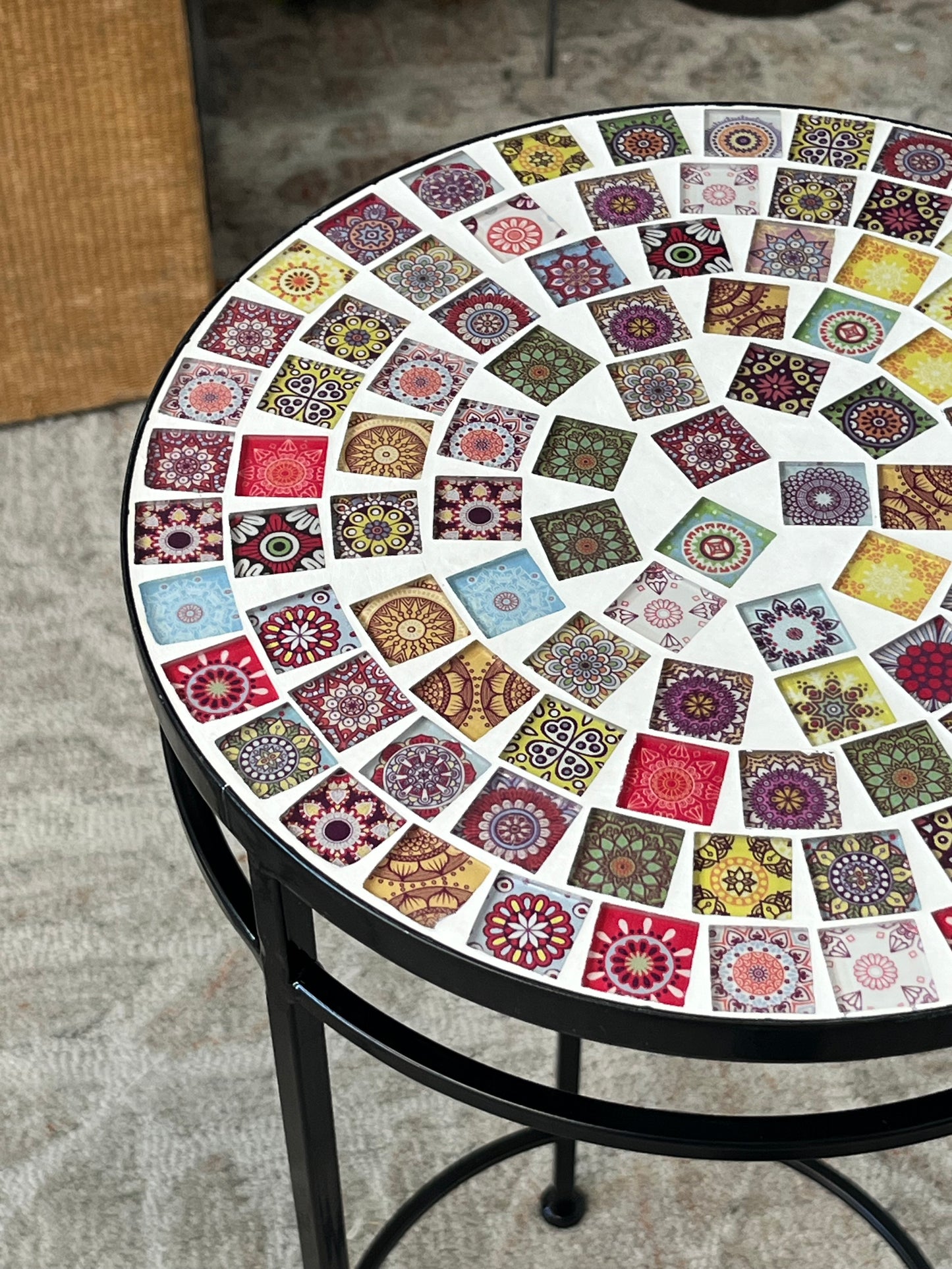 Mosaic Style 3pc Side Table