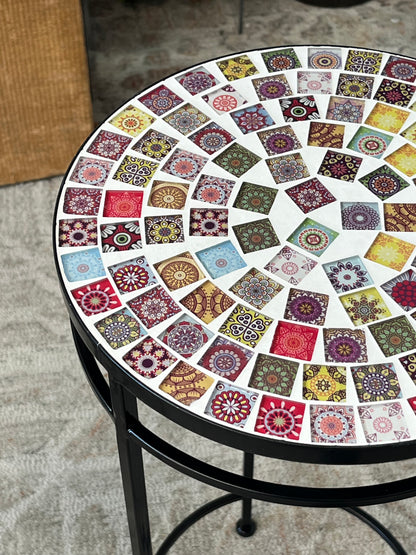 Mosaic Style 3pc Side Table
