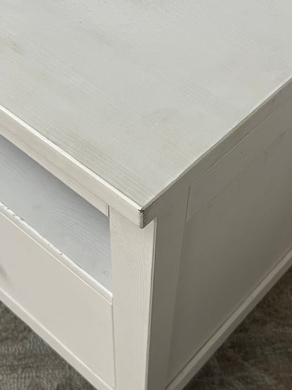 IKEA White 3 Drawer TV Stand