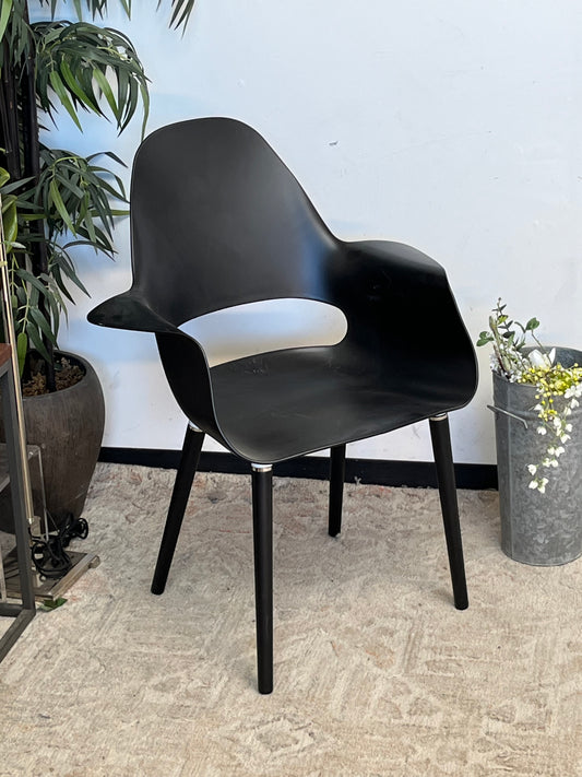 Modern Black Dining Armchair