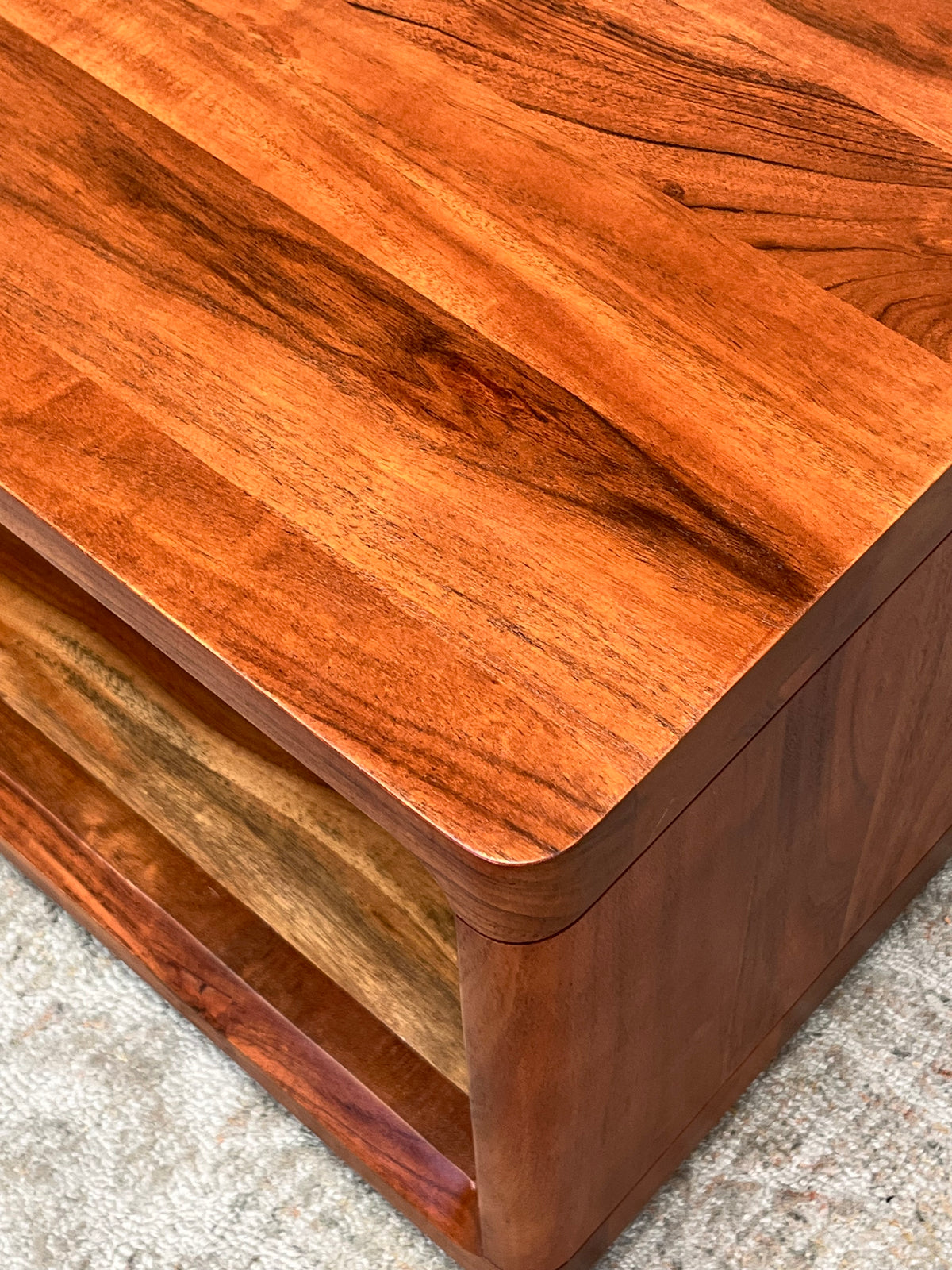 Natural Wood Brown Coffee Table