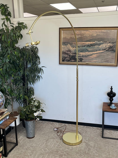 Overarching Brass Floor Lamp