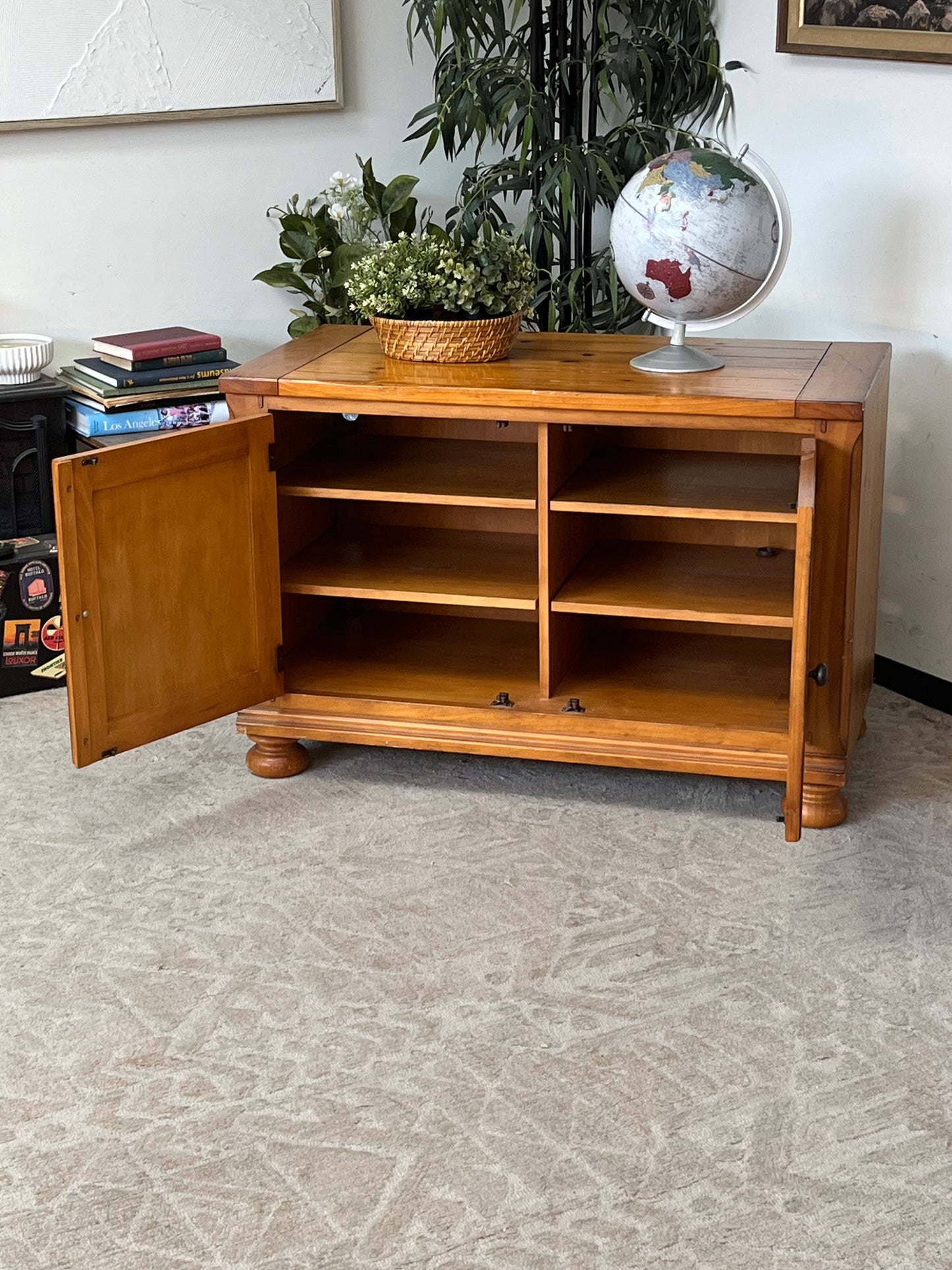 Rustic Solid Wood TV Stand