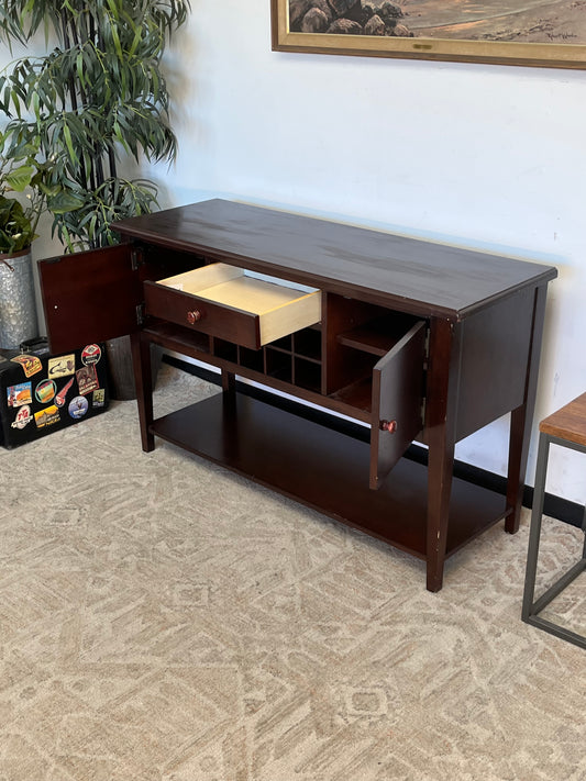 Craftsman Style Buffet w/Wine Rack
