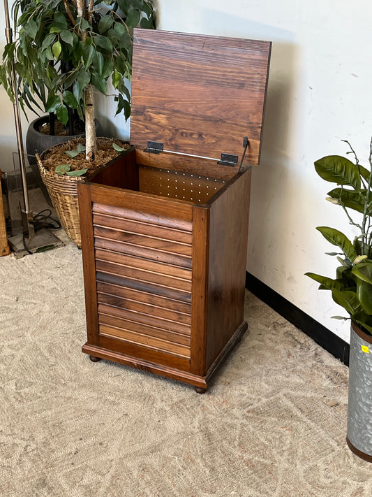 Vintage Style Wooden Waste Bin