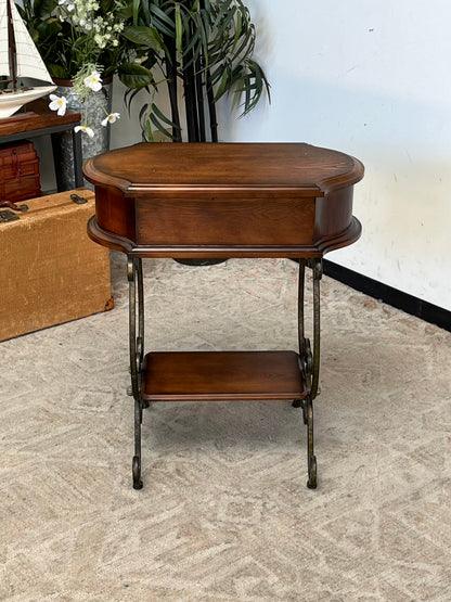 Vintage Style Wooden End Table