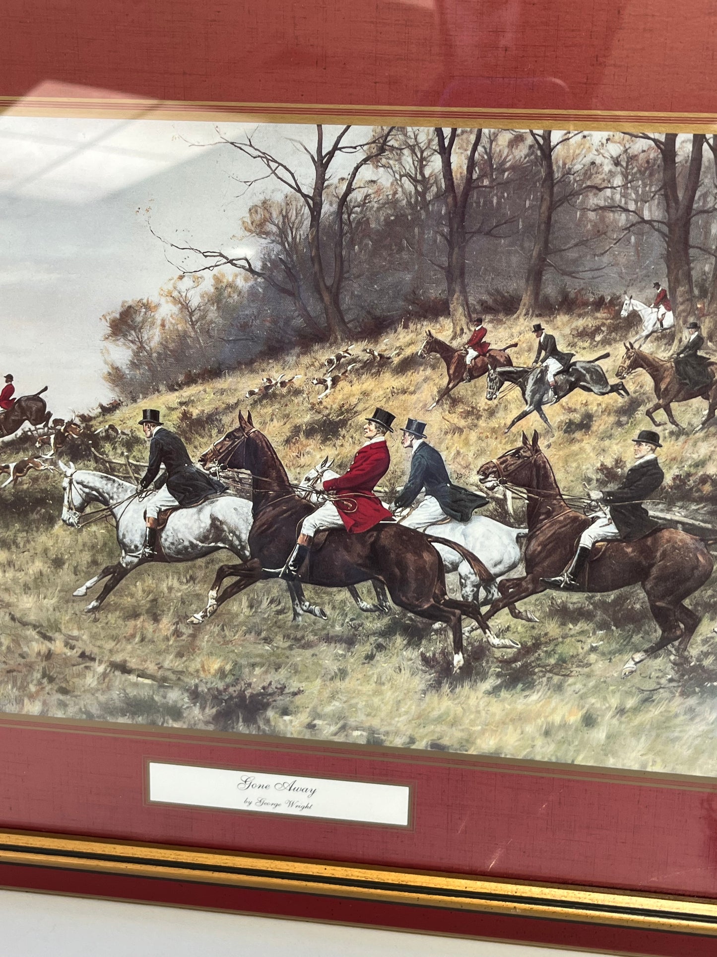 Framed Prints George Wright's Fox Hunting Scenes Pair of 2