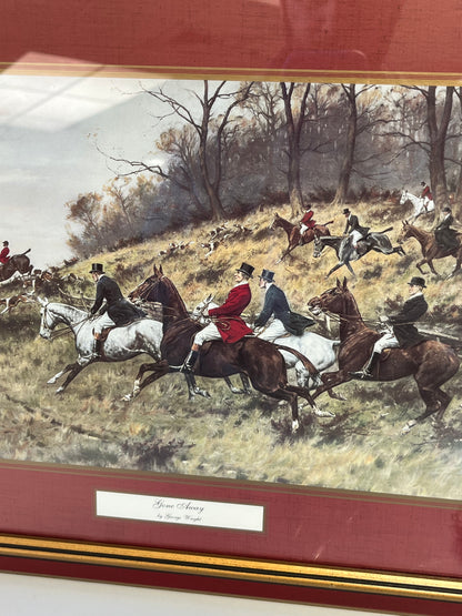 Framed Prints George Wright's Fox Hunting Scenes Pair of 2