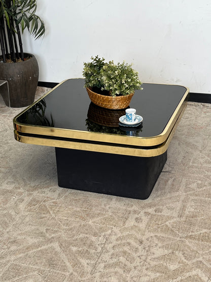 Modern Black & Gold Coffee Table