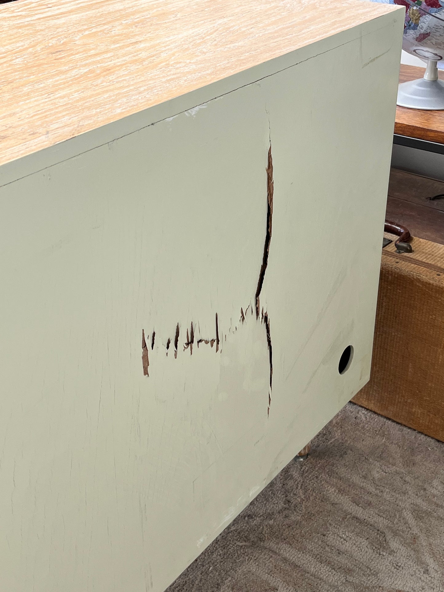 Modern Rustic Style 2-Door Cabinet