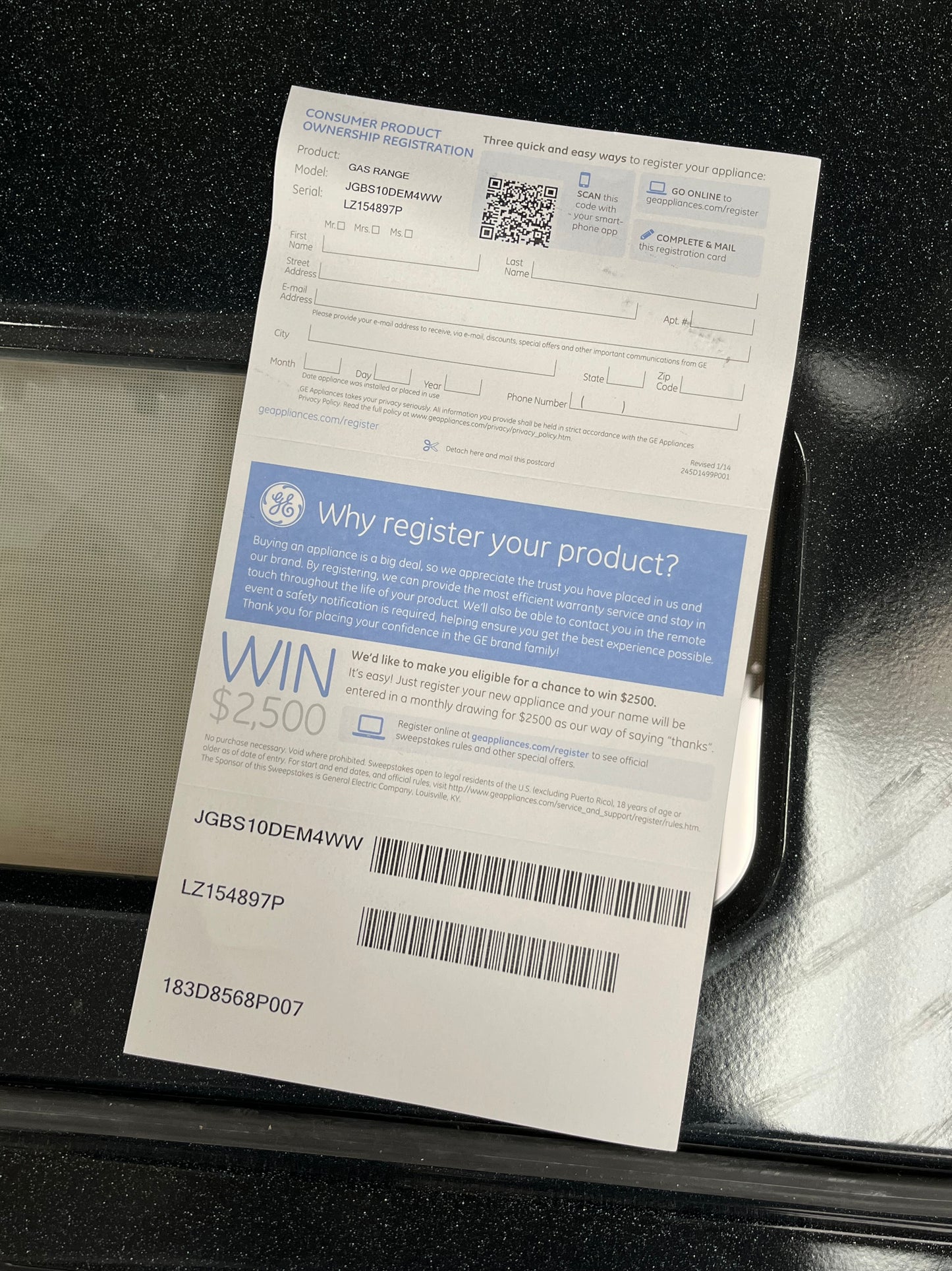 GE 4.8 cu. ft. White Freestanding Gas Range