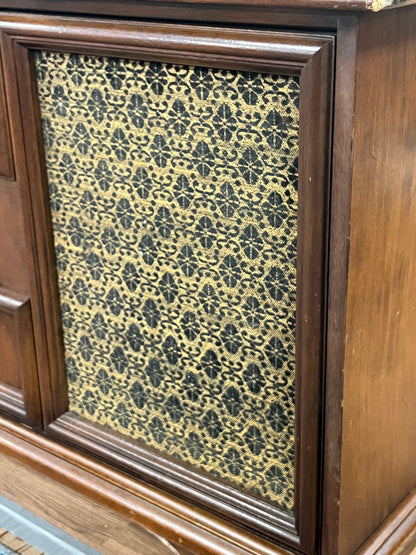 Antique Style Credenza w/ Record Player