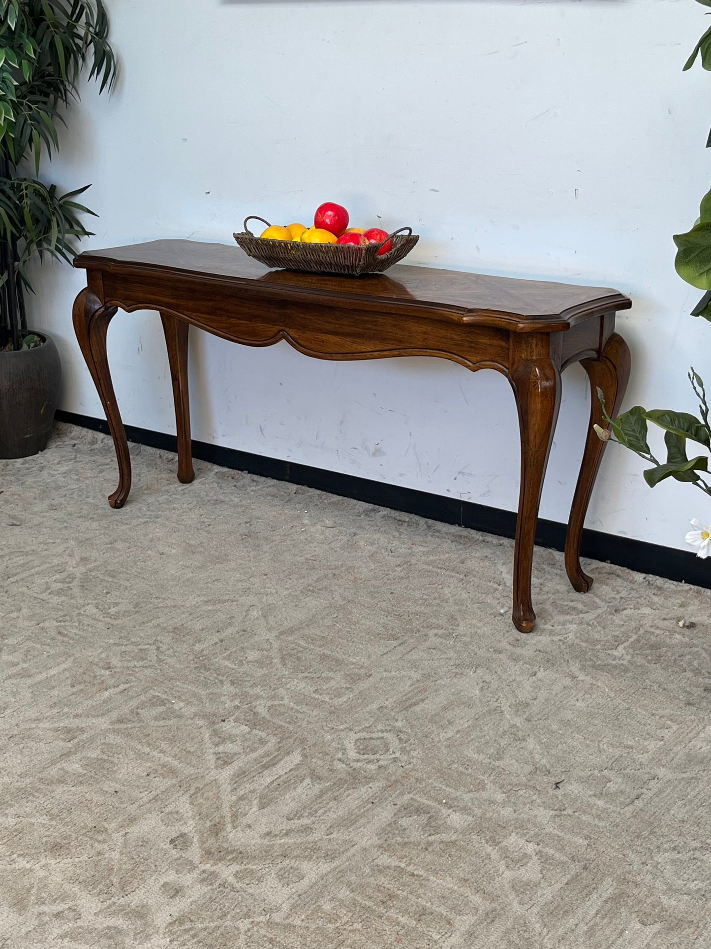 Traditional Style Low 56" Console Table