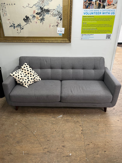 Mid-Century Modern Gray Couch