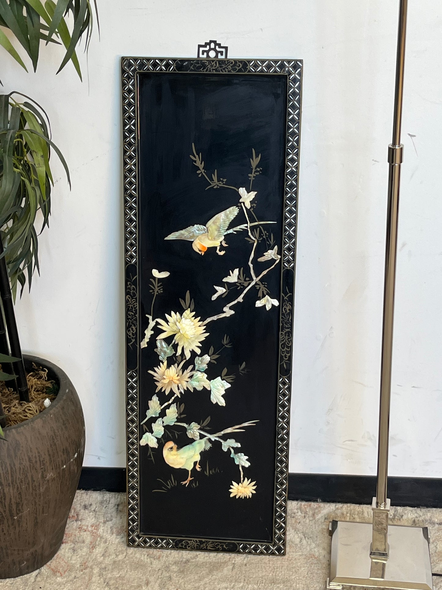 Mother of Pearl Panel "Flying Birds"