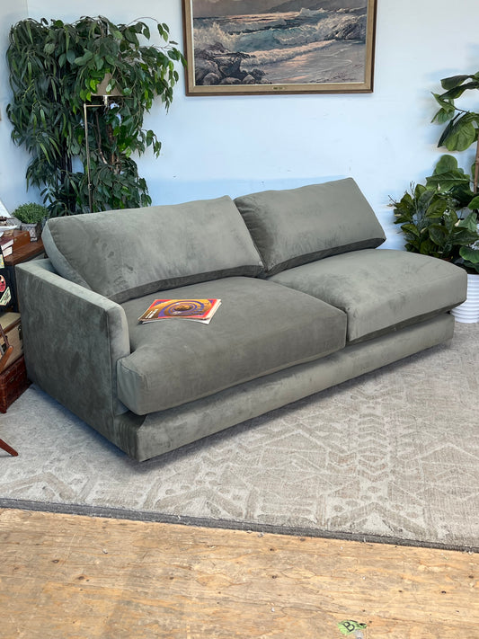 Modern Right-Arm Green Couch