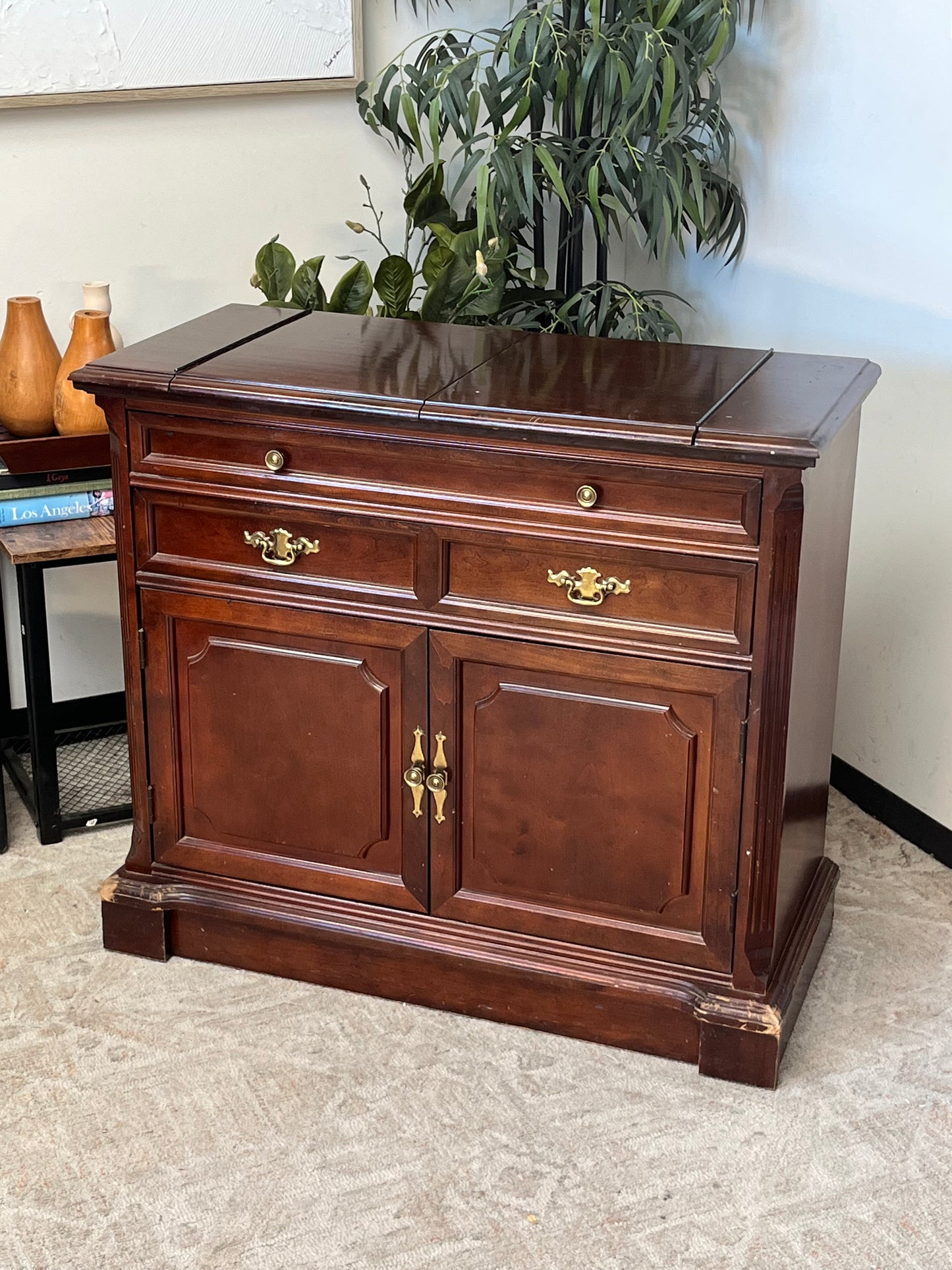 Bassett Furniture Wooden Buffet Cabinet