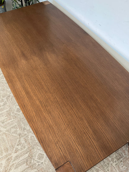 Mid Century Style Brown Dining Table