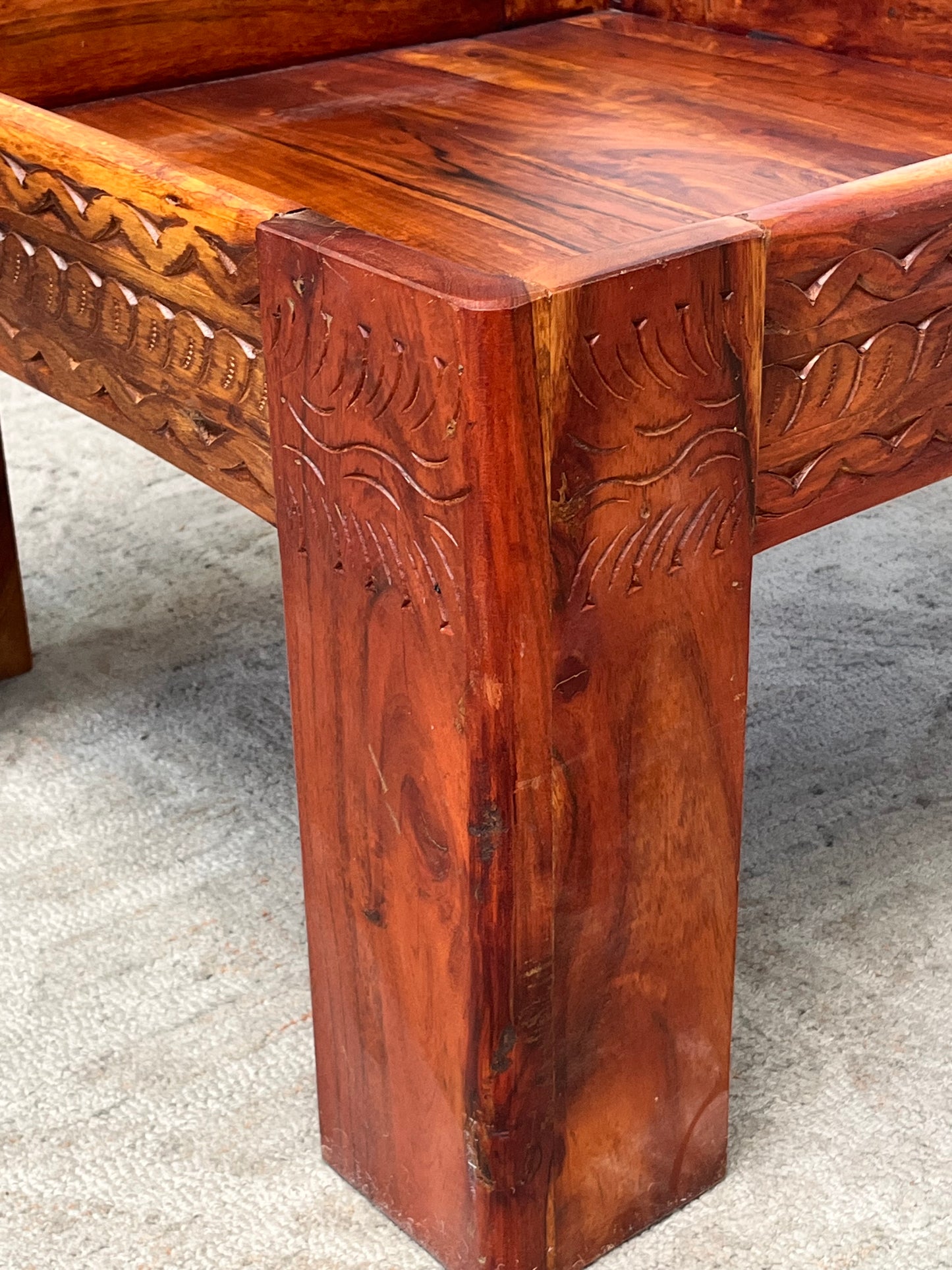 Carved Wooden Coffee Table