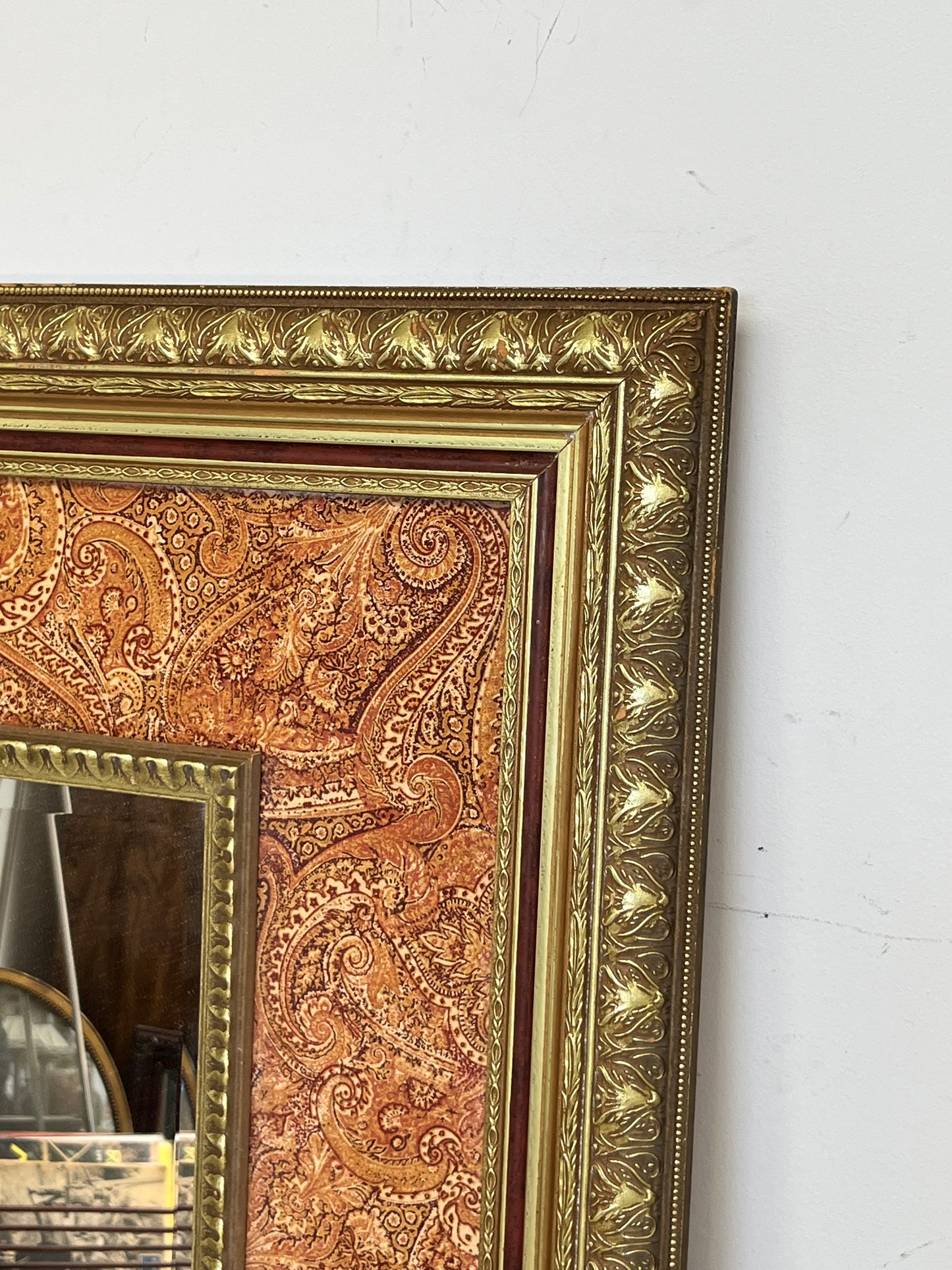 Paisley Print Wall Mirror