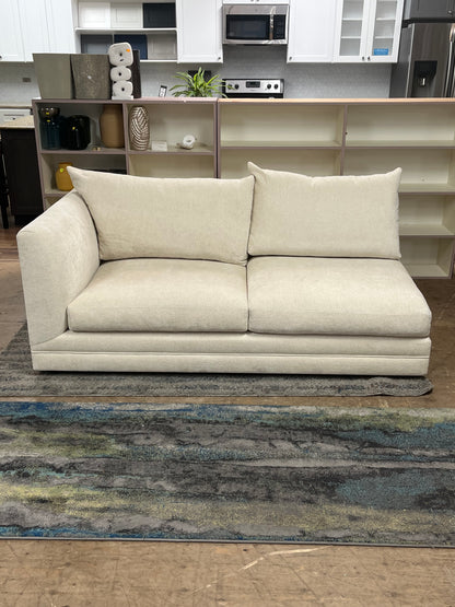 Kreiss Modern Beige Right Arm Chaise