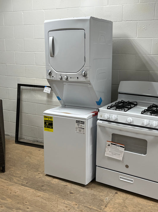 GE Unitized Spacemaker Washer with Gas Dryer