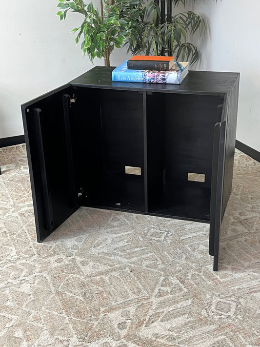 Industrial Style Black Cabinet Incomplete