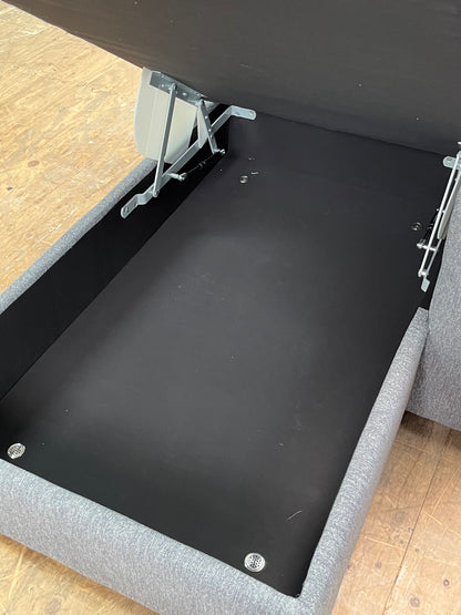 Modern Left-Arm Chaise w/ Storage