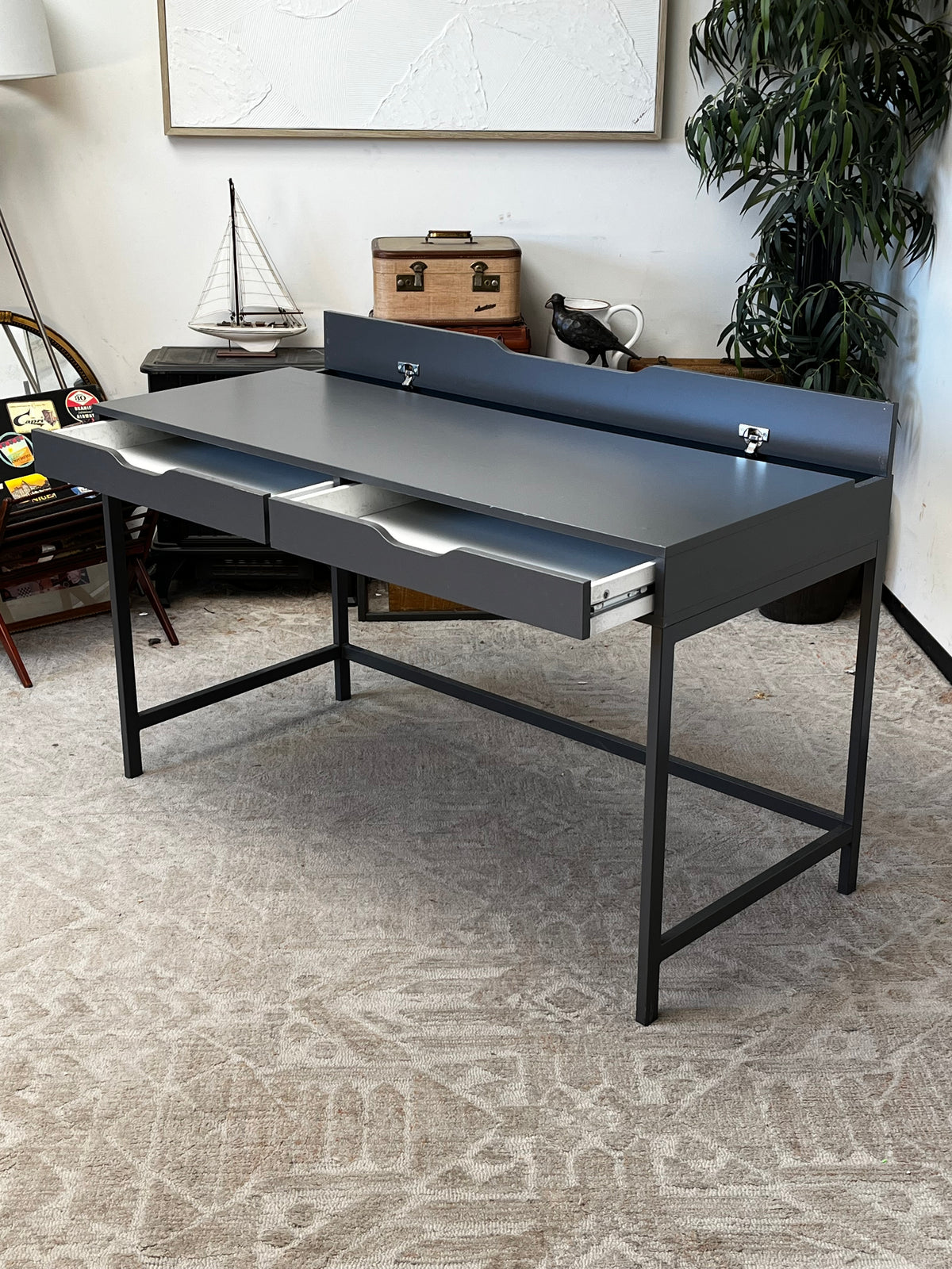 Ikea Grey Office Desk