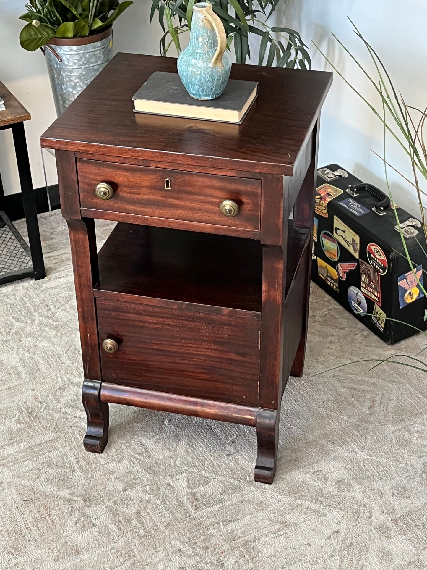 Antique Wooden Nightstand