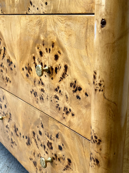 Burlwood 6-Drawer Dresser