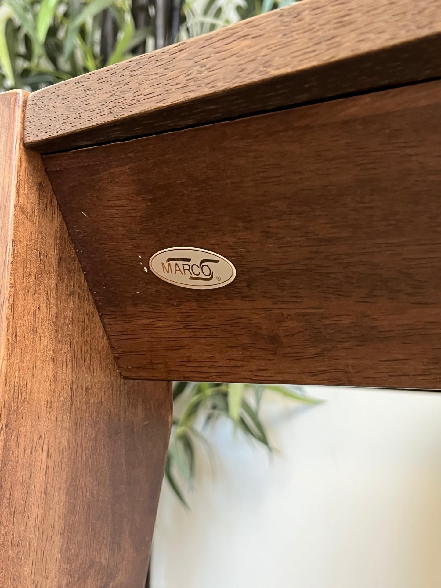Mid Century Style Brown Dining Table