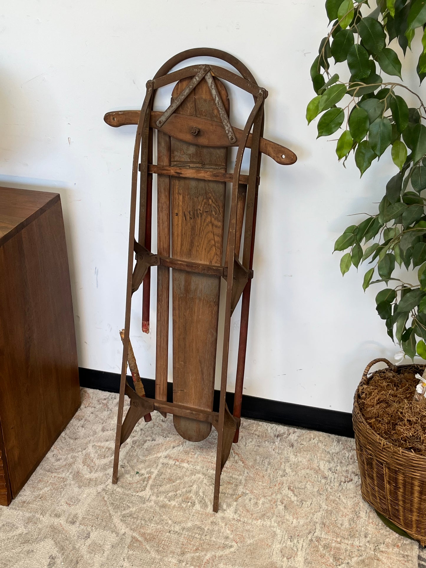 Vintage Wooden Snow Sled