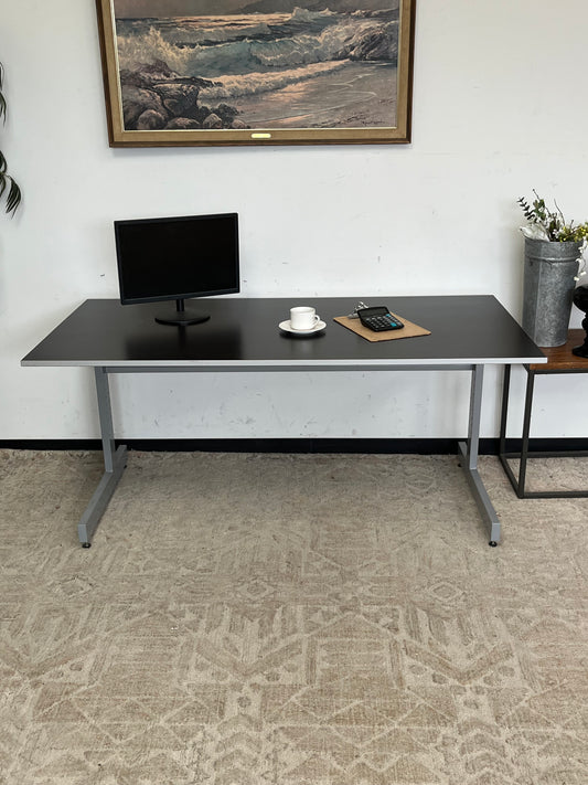Ikea 63" Gray Work Desk