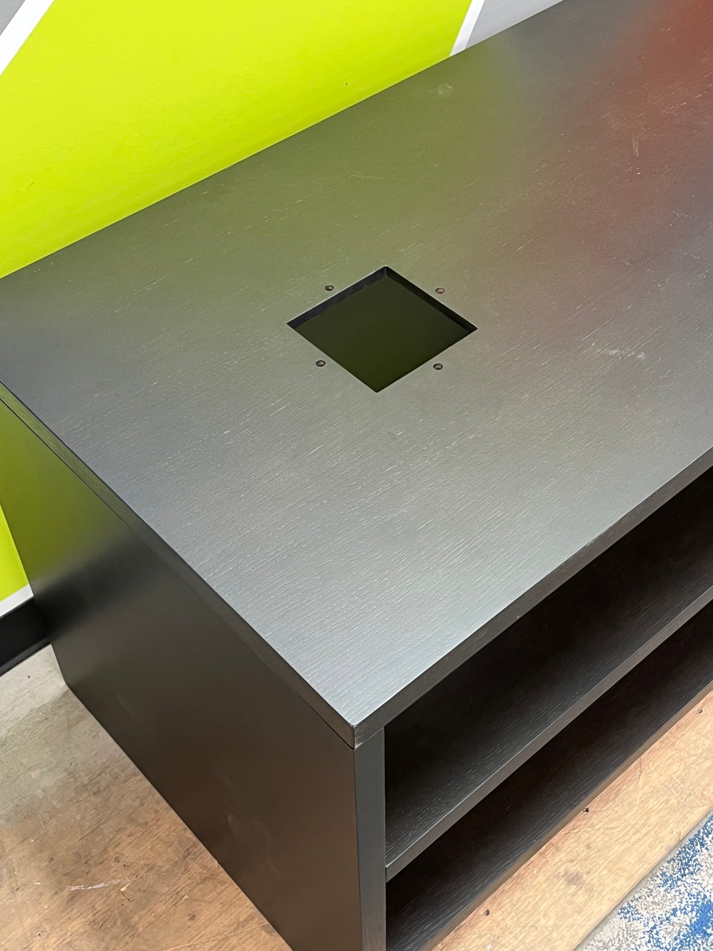 Modern Black Media Stand