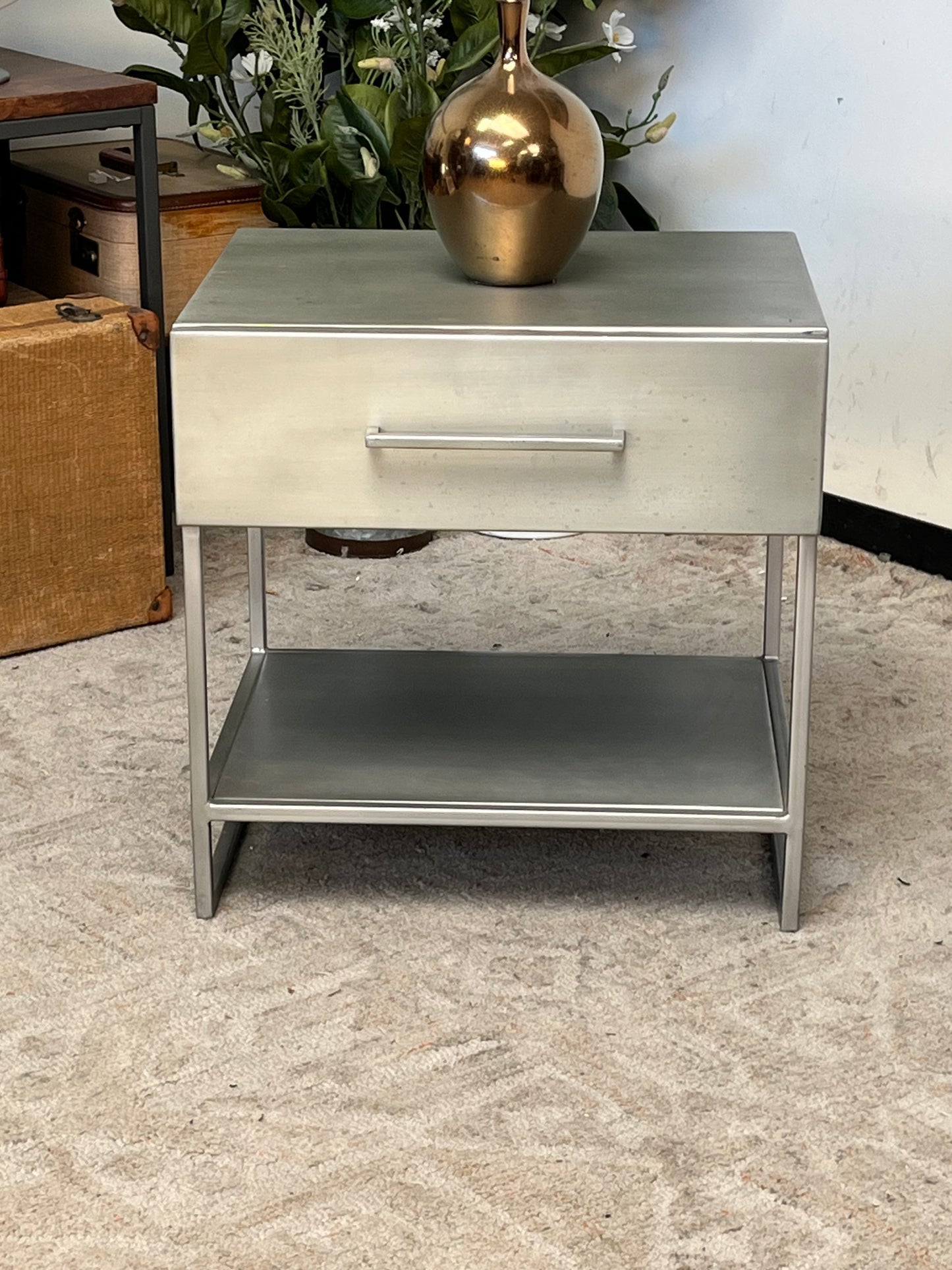 Modern Metal Nightstand