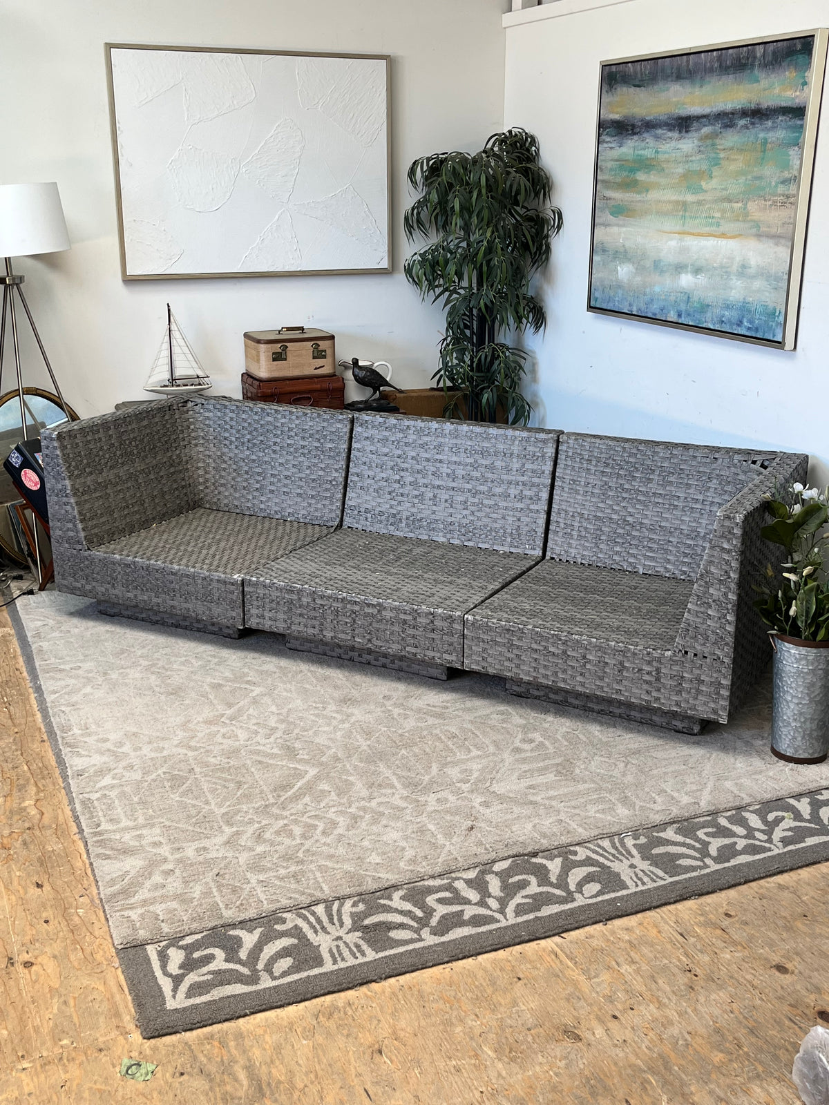 Modular Outdoor Poly Rattan Sectional