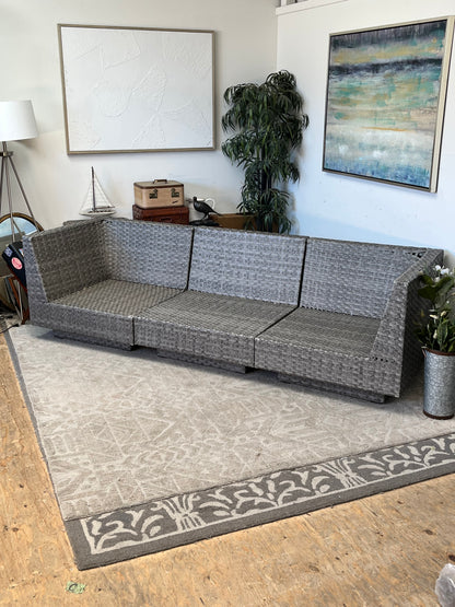 Modular Outdoor Poly Rattan Sectional