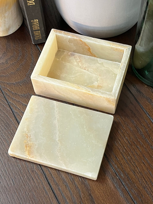 Natural Stone Tray with Lid