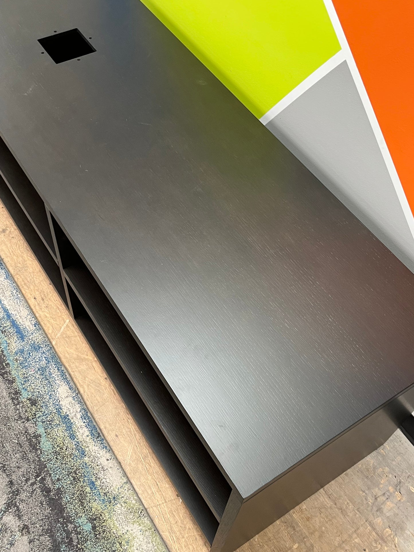 Modern Black Media Stand