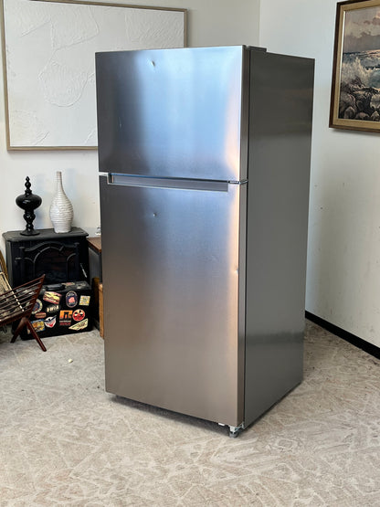 Seasons 14.2 Cu. Ft. Top Freezer Refrigerator Stainless Steel
