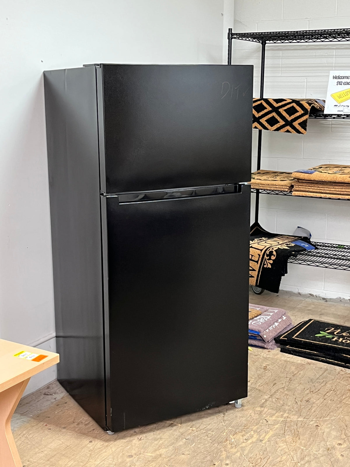 Seasons Black 18 Cu. Ft. Top Freezer Refrigerator
