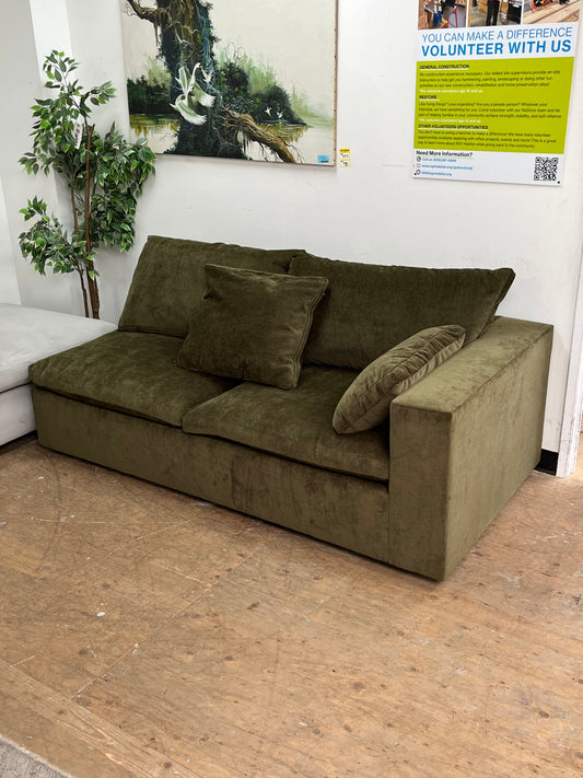 Modern Green Left-Arm Sofa