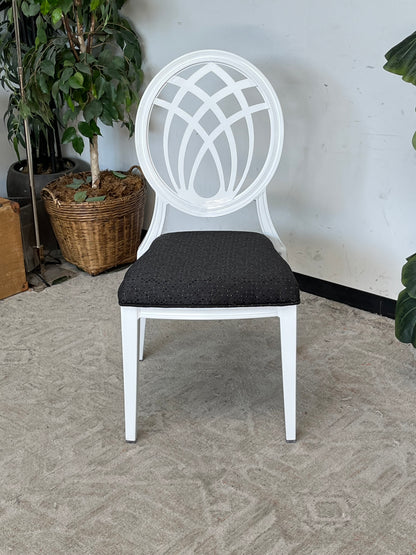 Round Back Patterned Dining Chair