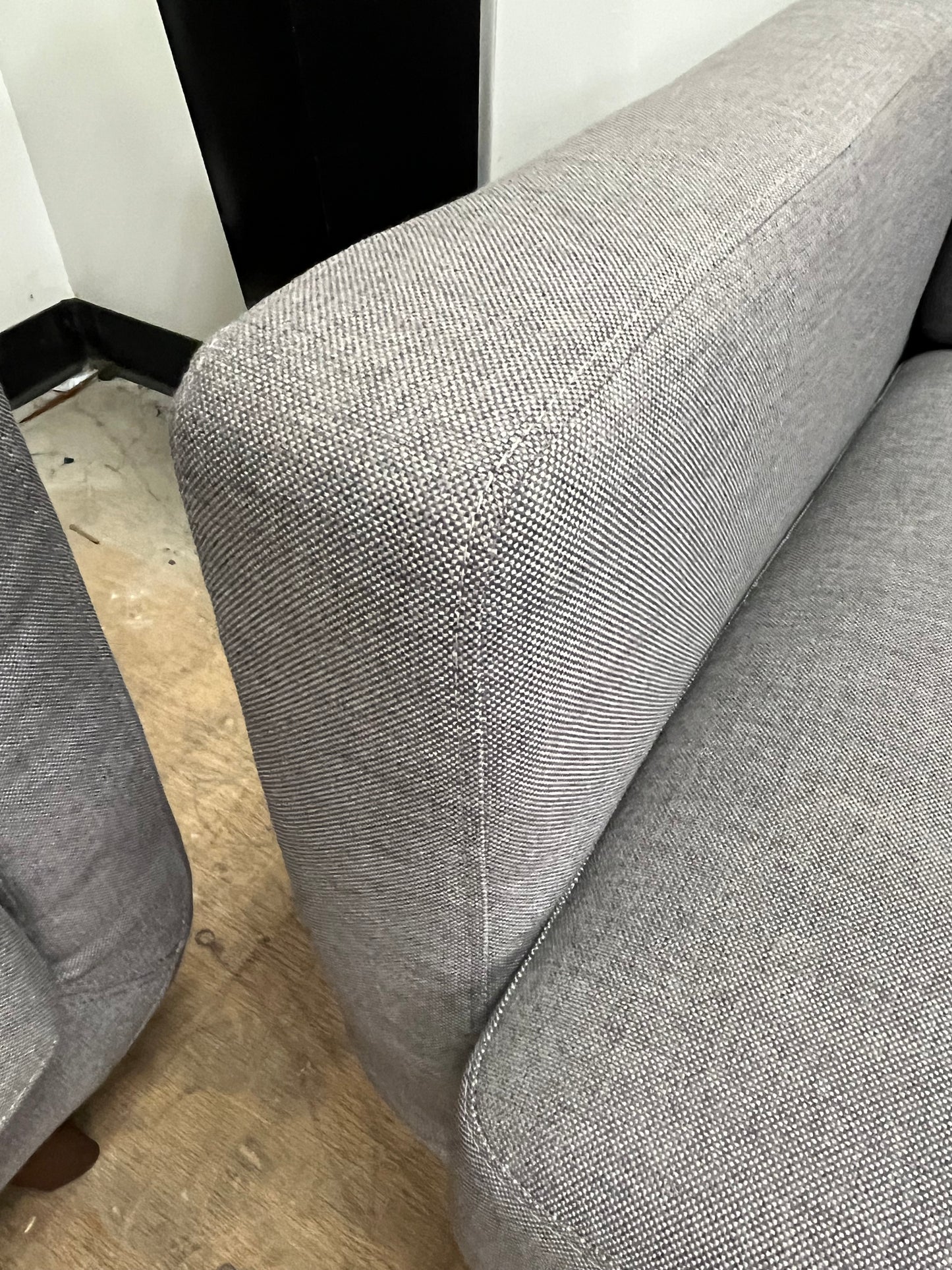 Mid-Century Modern Gray Couch