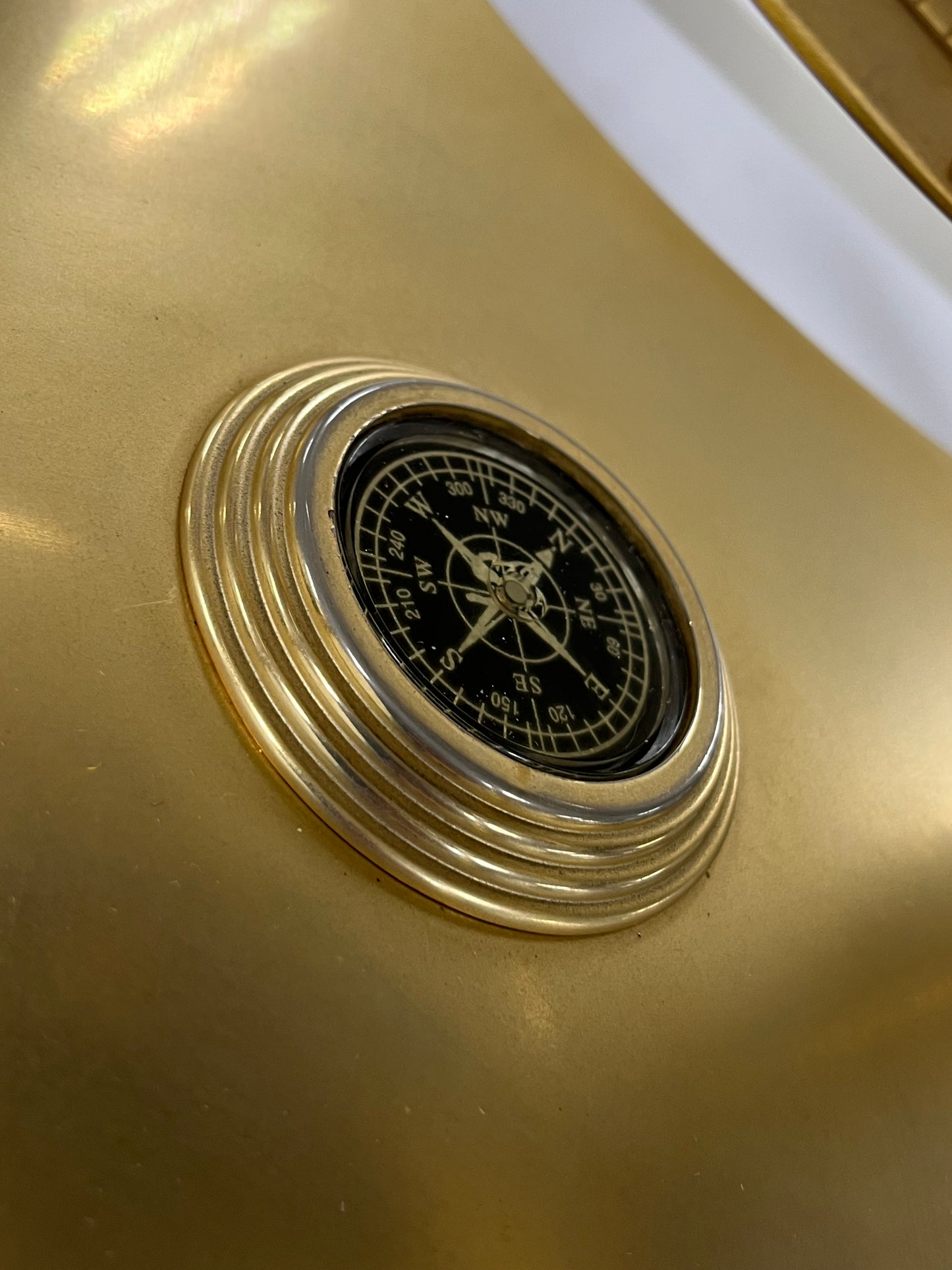 Table Top World Globe with Gemstones